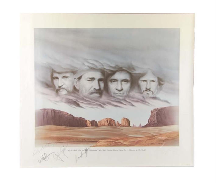 LIMITED EDITION SIGNED HIGHWAYMEN LITHOGRAPH      