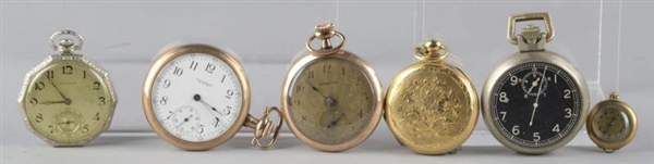 LOT OF 6: POCKET WATCHES                          