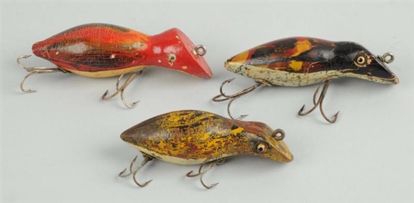 LOT OF 3:  BROWNS FISHERETTO BAITS.              