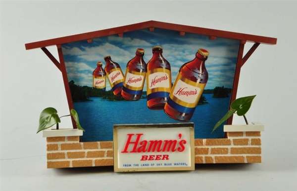 HAMMS BEER LIGHTED SIGN.                         