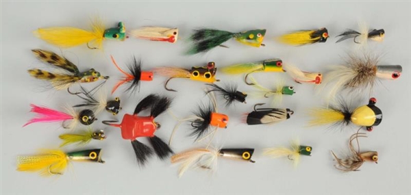LOT OF 24: FLY ROD POPPERS.                       