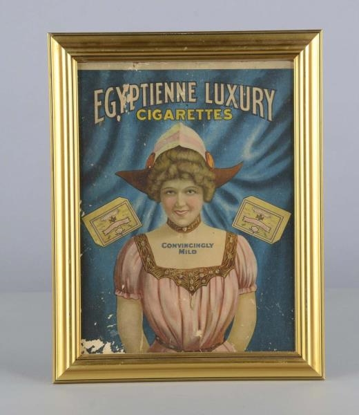 EGYPTIENNE LUXURY CIGARETTE ADVERTISEMENT IN FRAME