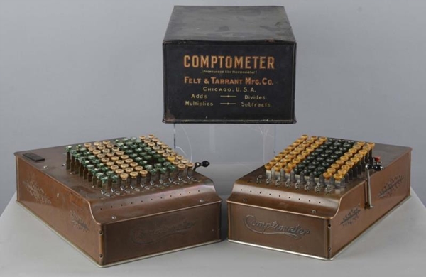 LOT OF 3: COMPTOMETERS AND CALCULATING DEVICE     