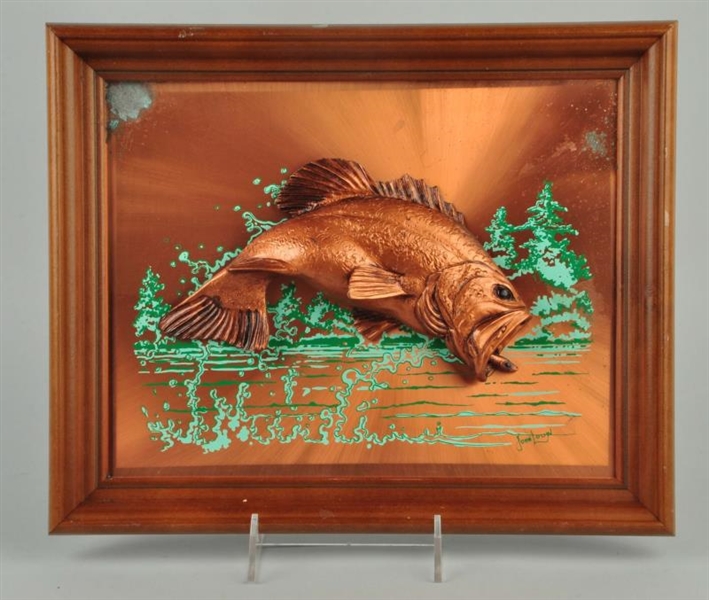 FRAMED FISHING PICTURE                            