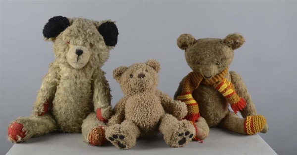 LOT OF 3 TEDDY BEARS; TWO OLDER EXCELSIOR FILLED  