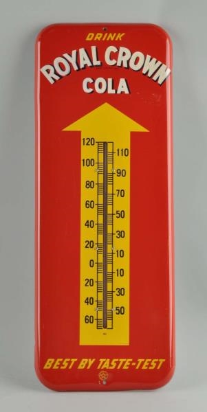 1950S ROYAL CROWN COLA ADVERTISING THERMOMETER.  