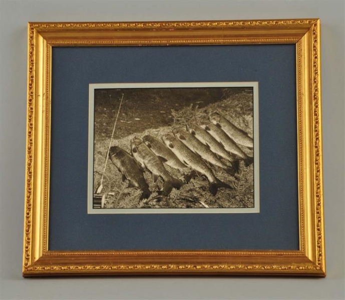FRAMED PHOTO WITH FISHING THEME                   