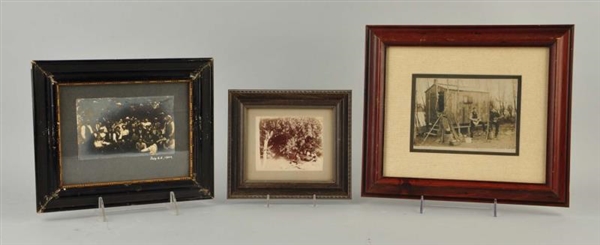 LOT OF 3: OLD PHOTOS WITH FISHING THEME           