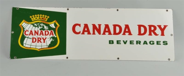 1950S CANADA DRY PORCELAIN SIGN.                 