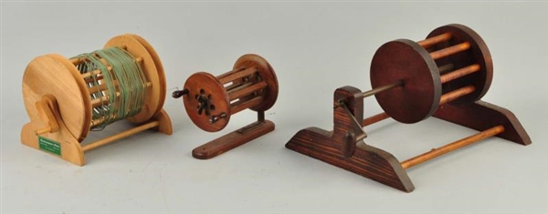 LOT OF 3:  WOODEN LINE DRIERS.                    