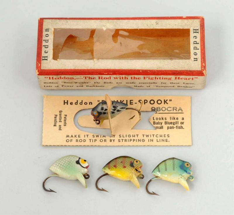 Lot Detail - LOT OF 4: HEDDON FLY ROD PUNKIE WITH BOX.