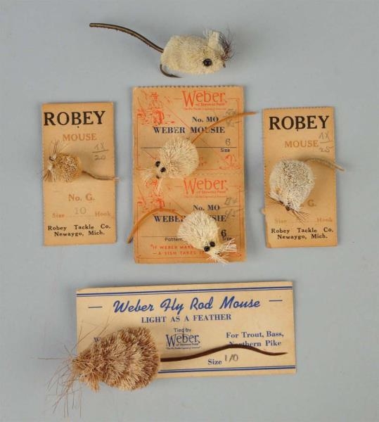 LOT OF 6: " ROBEY & WEBER, WITH CARDS.            