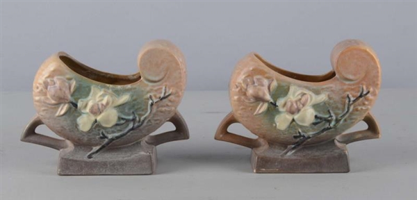 LOT OF 2: ROSEVILLE POTTERY MAGNOLIA PINK ITEMS   