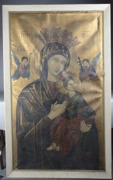 EARLY OUR LADY OF PERPETUAL HELP RELIGIOUS ICON   