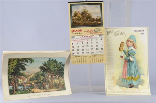 LOT OF 24: ASSORTED ADVERTISING CALENDARS         