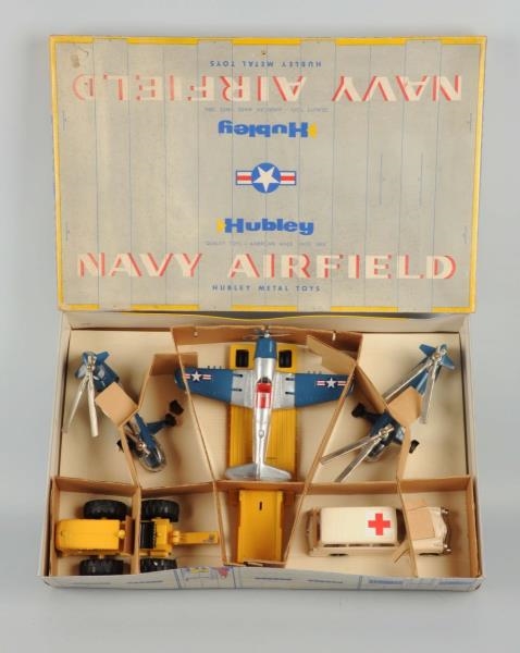 HUBLEY BOXED NAVY AIRFIELD SET.                   