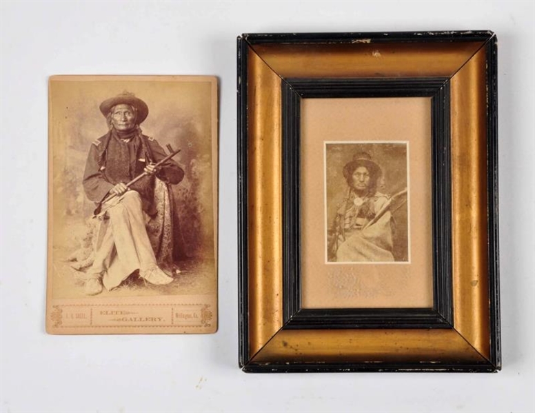 LOT OF 2: INDIAN PHOTOGRAPHS.                     