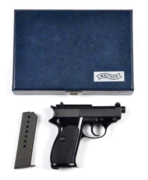 **CASED WALTHER P38-K SEMI AUTOMATIC PISTOL.      