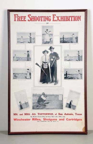 TOPPERWEIN SHOOTING EXHIBITION POSTER.            