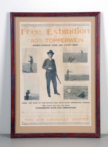 AD TOPPERWEIN SHOOTING EXHIBITION POSTER.         
