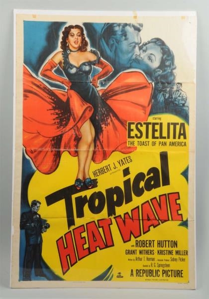 TROPICAL HEAT & WAVE MOVIE POSTER.                