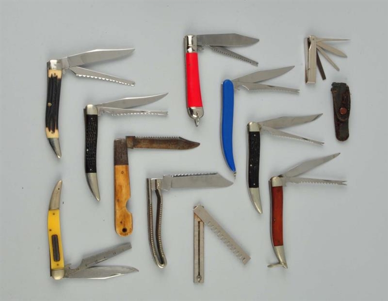 LOT OF 11: ASSORTED KNIFES.                       