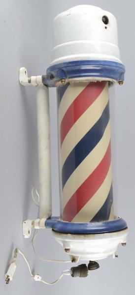 BARBER SHOP LIGHT-UP SPINNING WALL MOUNT POLE     