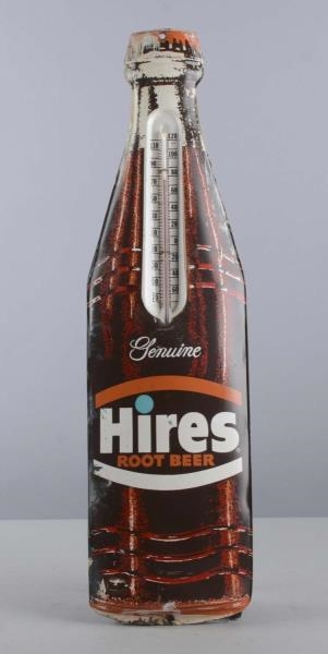 HIRES ROOT BEER FIGURAL BOTTLE THERMOMETER SIGN   