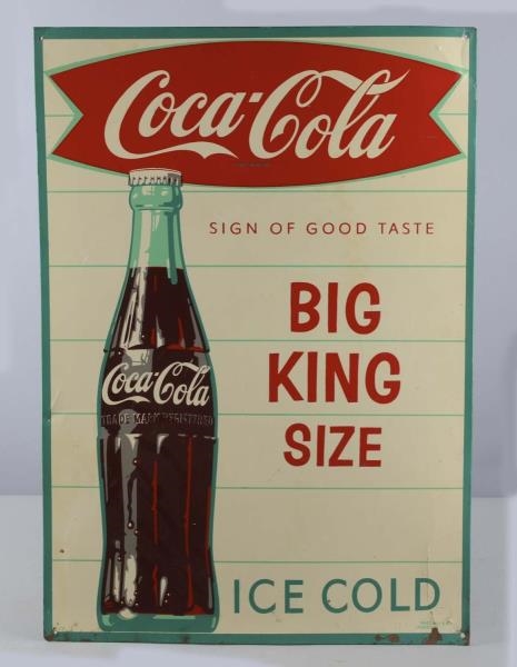 COCA COLA TIN ADVERTISING SIGN                    