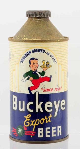 BUCKEYE EXPORT BEER CONE TOP.                     
