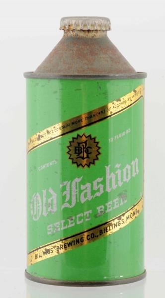 OLD FASHION SELECT CONE TOP BEER CAN.             