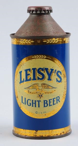 LEISYS LIGHT BEER CONE TOP CAN.                  