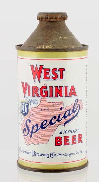 WEST VIRGINIA SPECIAL EXPORT BEER CONE TOP CAN.   