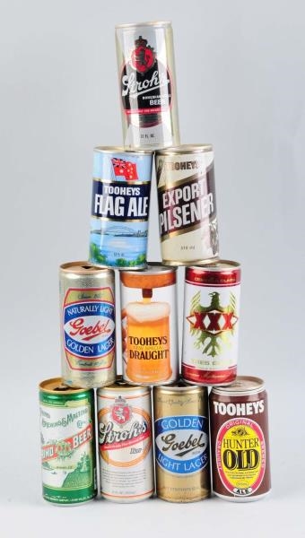 ASSORTED LOT OF BEER CANS.                        