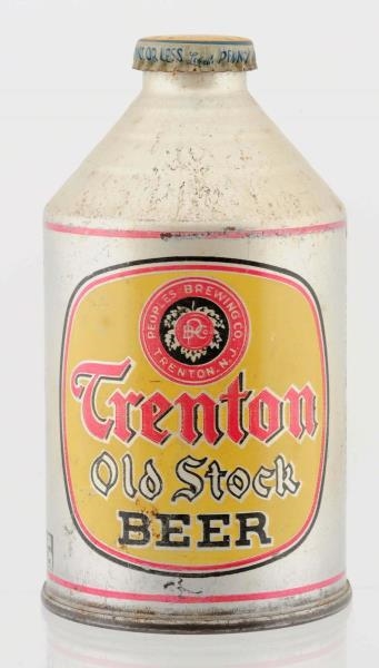 TRENTON OLD STOCK CROWNTAINER BEER CAN.           