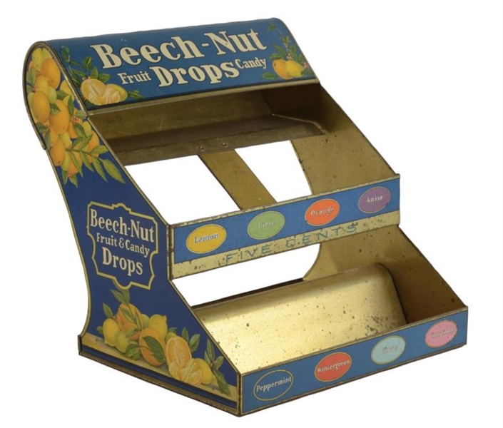 BEECH-NUT TIN LITHO COUNTERTOP DISPLAY RACK       