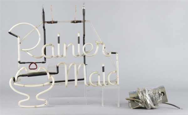 RAINIER MAID ADVERTISING NEON SIGN                