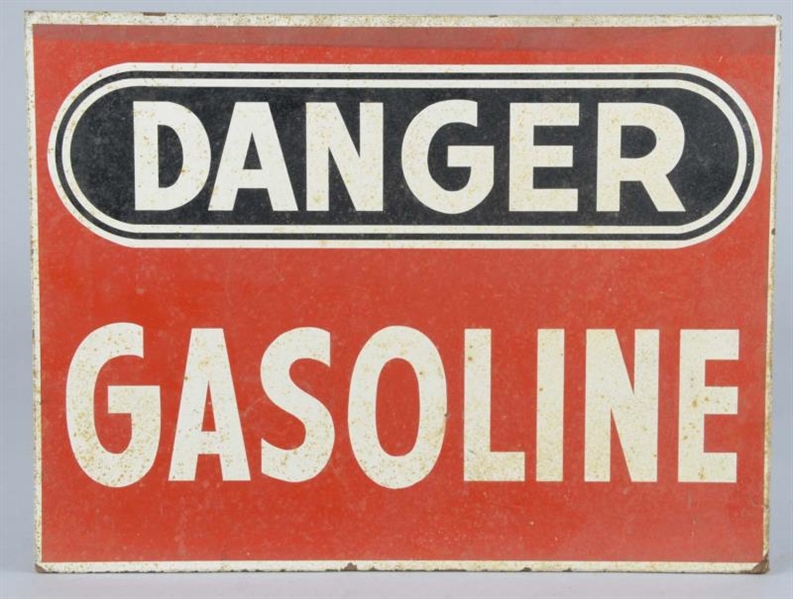 GASOLINE SAFETY MASONITE SIGN                     