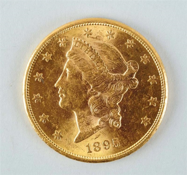 1895 S $20 GOLD LIBERTY DOUBLE EAGLE.             