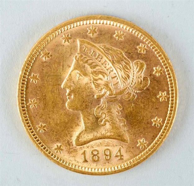 1894 $10 GOLD LIBERTY EAGLE.                      