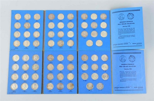 LOT OF 2: WHITMAN ALBUMS OF FRANKLIN HALF DOLLARS.