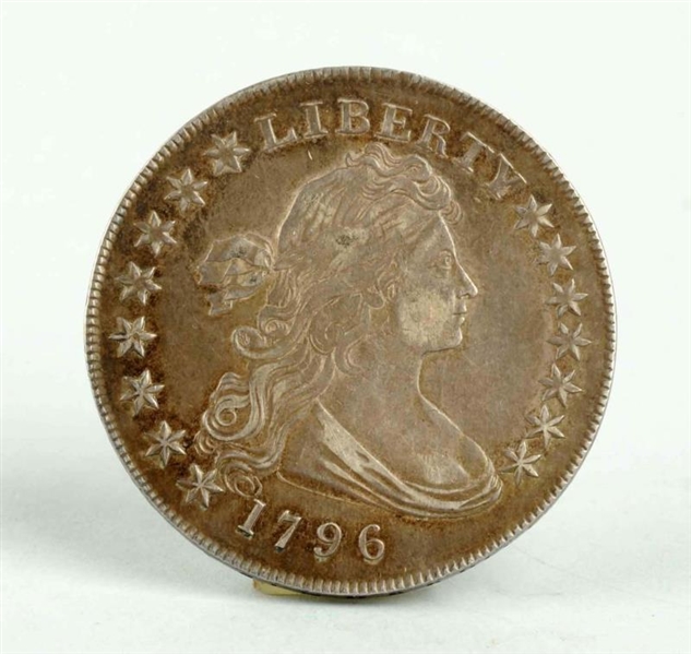 1796 DRAPED BUST SMALL SILVER EAGLE DOLLAR.       