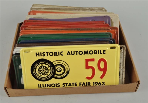 LOT OF 30+ LICENSE PLATES FROM ILLINOIS.          
