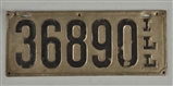 1910 STATE OF ILLINOIS LICENSE PLATE.             
