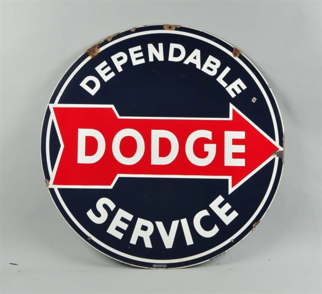 DODGE DEPENDABLE SERVICE DSP SIGN.                