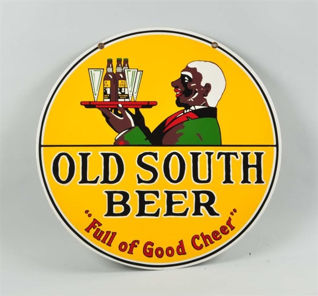 OLD SOUTH BEER "FULL OF GOOD CHEER" SIGN.         