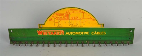 WHITAKER AUTOMOTIVE CABLE DISPLAY RACK.           