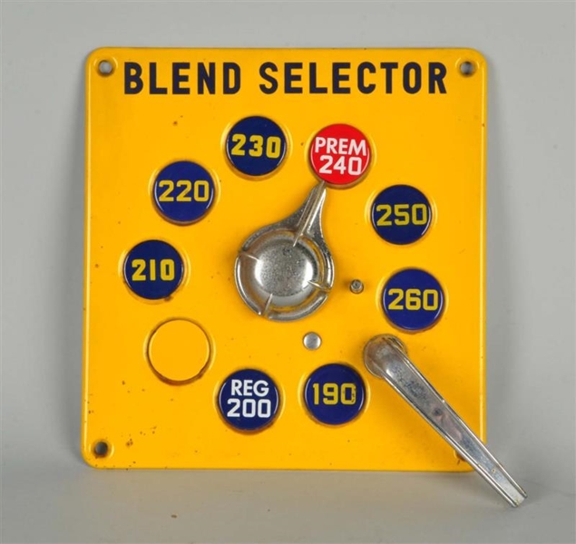 BLEND SELECTOR OFF OF A BLEND-O-MATIC GAS PUMP.   