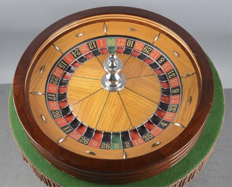 ***ROULETTE WHEEL AND TABLE                       