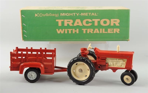 HUBLEY BOXED MIGHT METAL TRACTOR & TRAILER.       